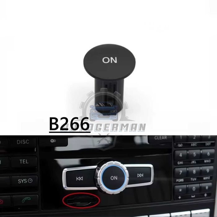 Бутон W204 за включване на радио CD Мерцедес Ц клас Mercedes Benz