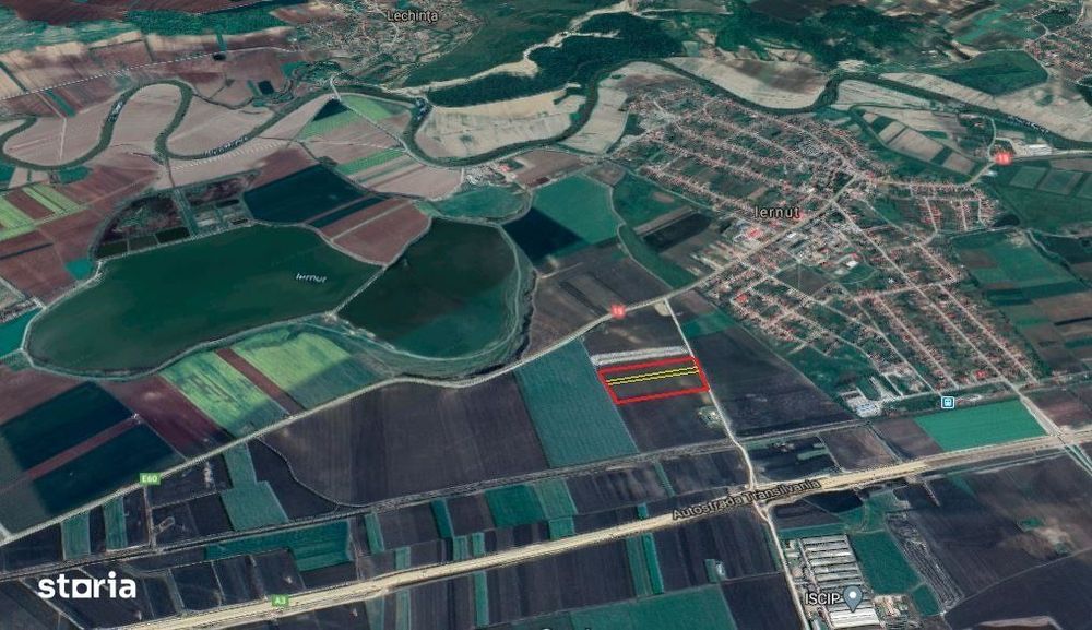 Teren intravilan- 27,700m² - DESCHIDERE IN E60/DN15 iesirea spre Ludus