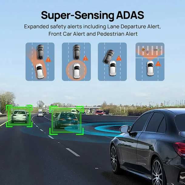 Camera auto 70mai Omni 360⁰, Memorie 128GB, detectie miscare, GPS&ADAS