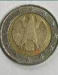 2 EURO GERMANY 2 Евро 2002 A Германия Специален Знак "А" Рядка Монета