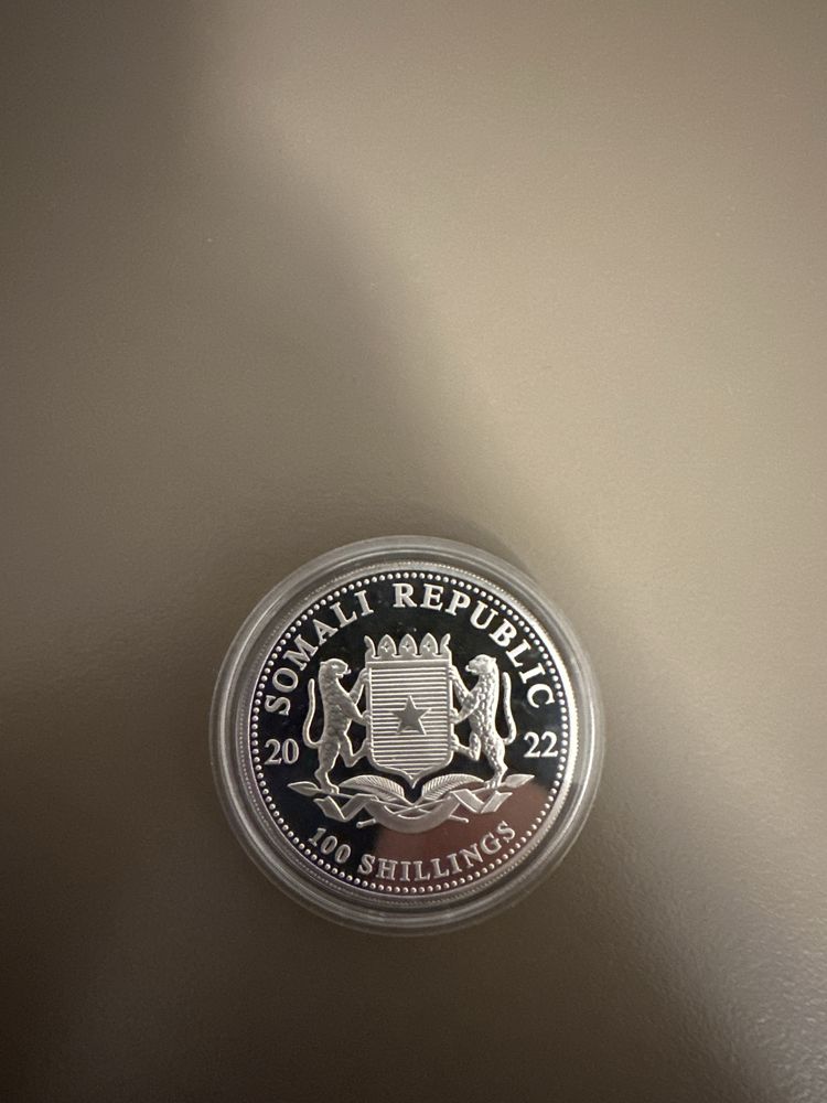 Сребърна монета Африканска дива прилода - Слон 1oz