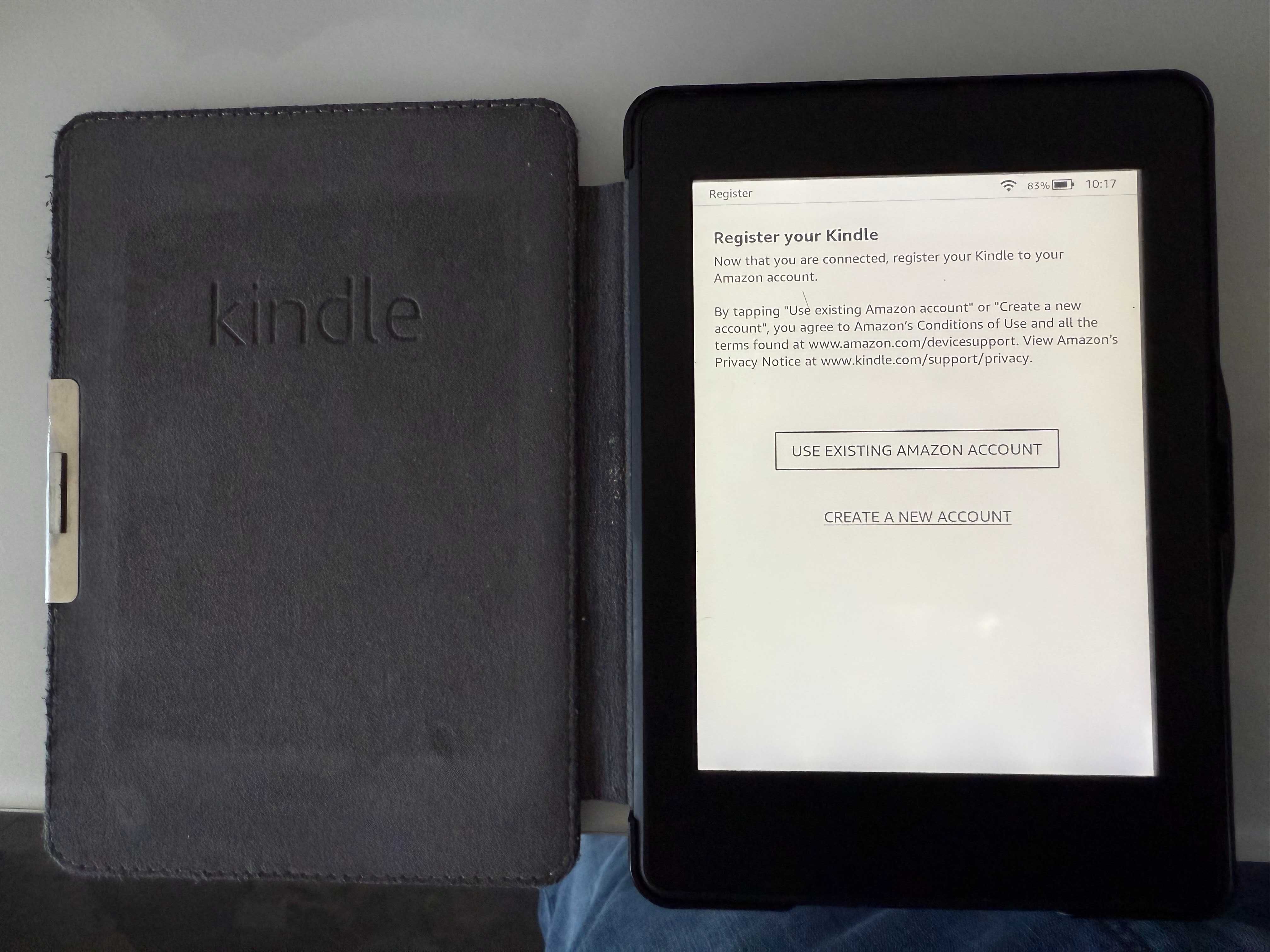 Amazon Kindle Paperwhite 6 WiFI Кожен Калъф Електронен четец Подсветка
