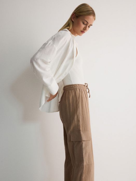 Pantaloni din bumbac Reserved