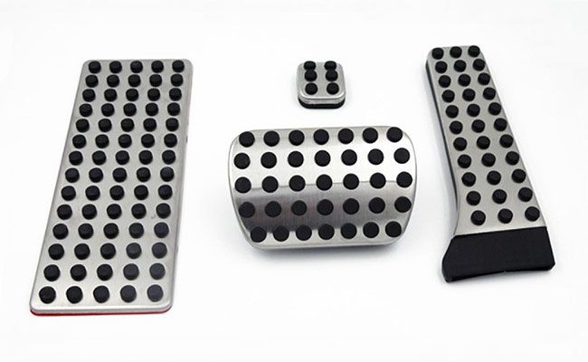 Ornamente INOX pedale AMG - Mercedes C, E, S, CLS, SLK, GLK, GLC, GLE