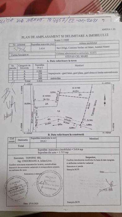Vind teren 3055 metri patrati