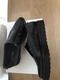 Pantofi Calvin Klein de piele