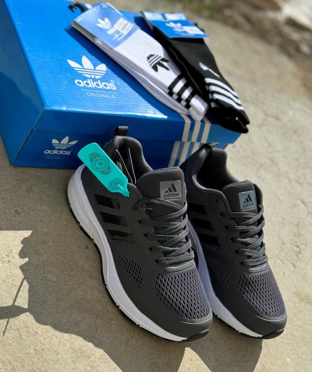 Adidas мужские спортивные кроссовки для зала, бега (1683)