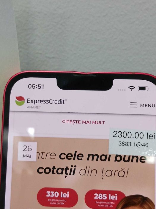 (AG46) Telefon iPhone 14 Plus B.3683 Garantie 2 ani