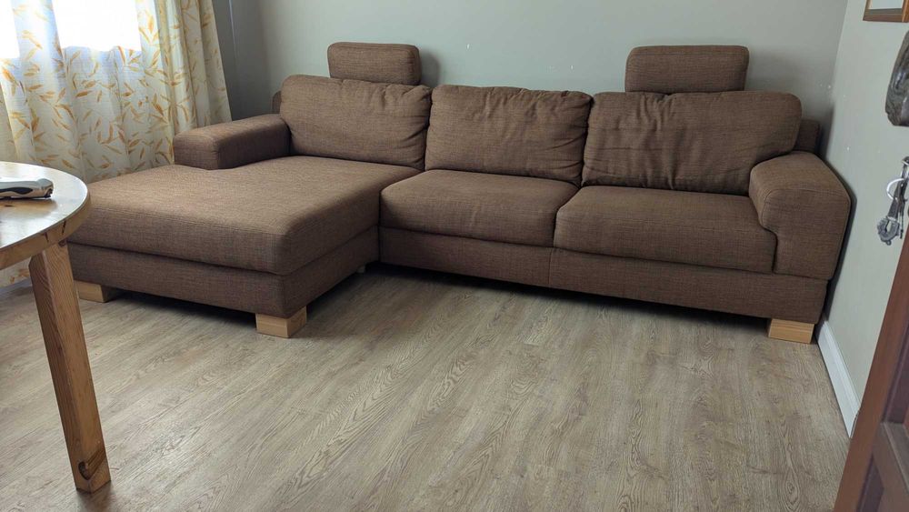 Canapea colțar modern, 2,90 m lungime, perfectă pentru living