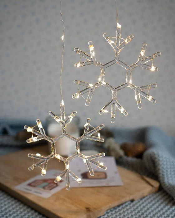 Гирлянда Снежинка Нить