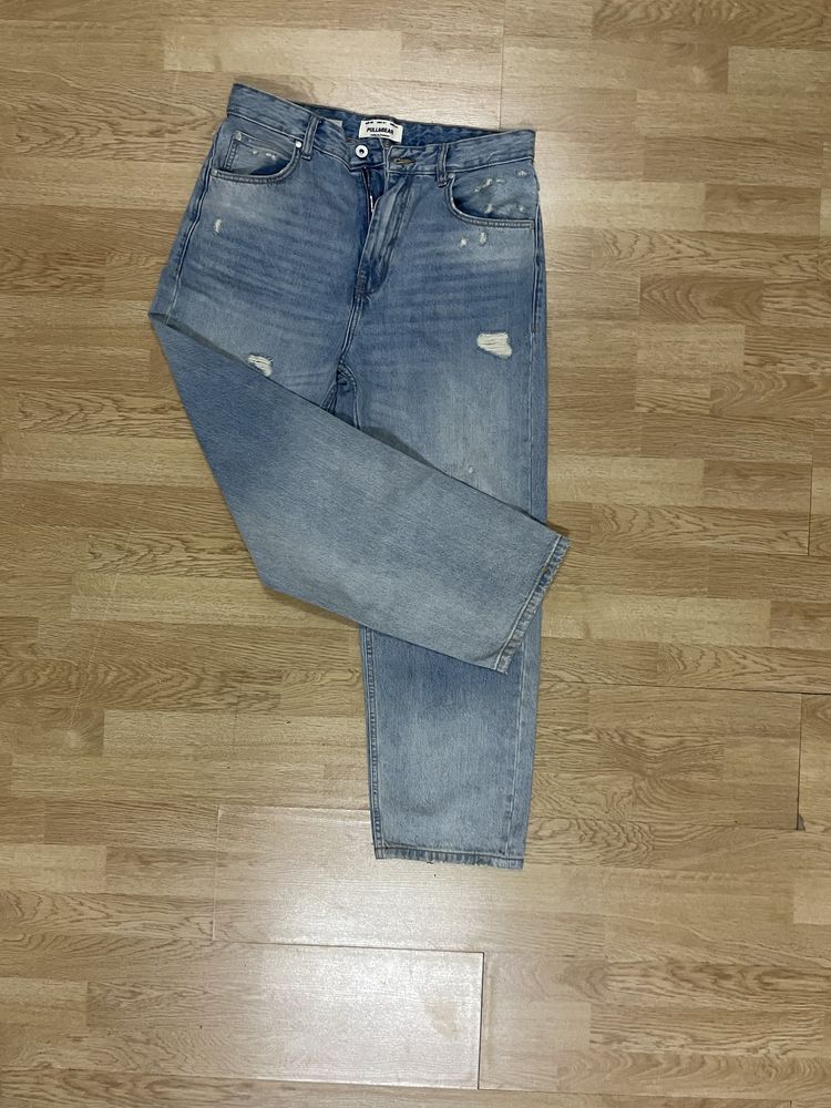 Blue Baggy Jeans Pull&Bear