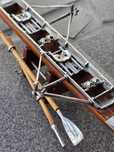 Canoe miniatura lemn/argint