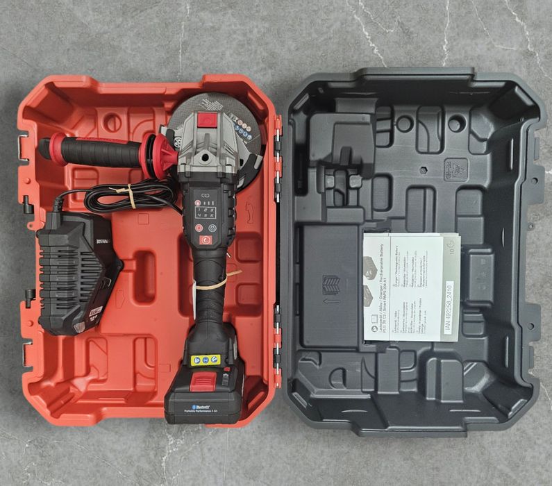 Polizor unghiular/flex cu acumulator 20V 4Ah  si incarcator PARKSIDE
