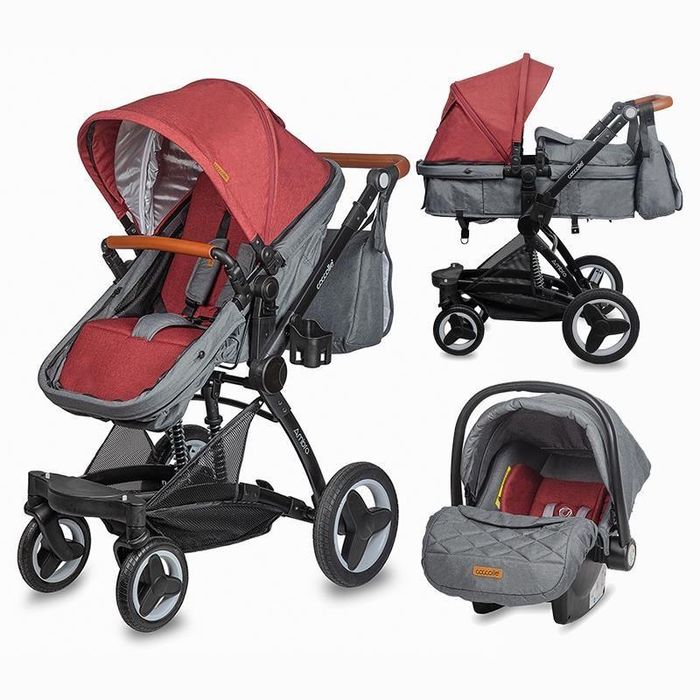 Vand cărucior transformabil 3 in 1 Coccolle Ambra