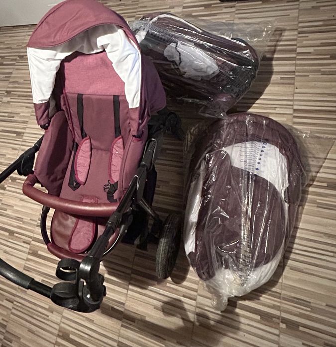 Carucior Krausman 3in1 Jet Purple (folosit putin)