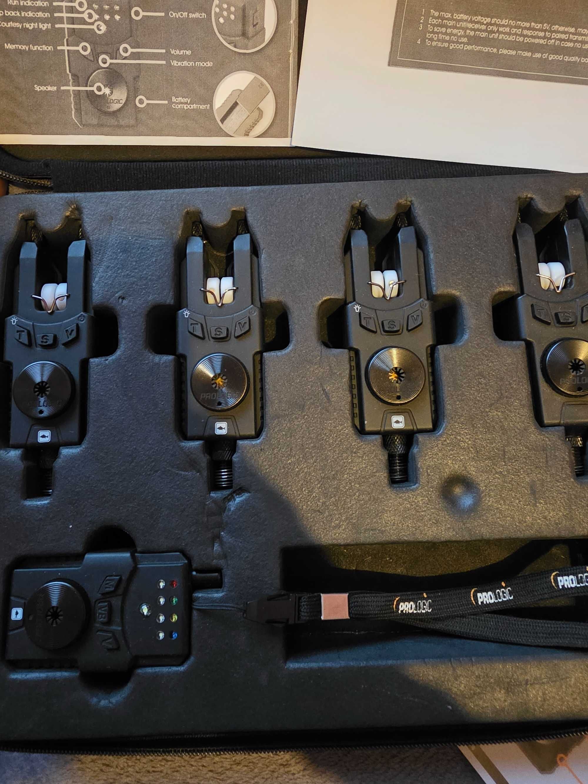 Комплект Сигнализатори и обтегачи Prologic custom SMX MKII bite alarm