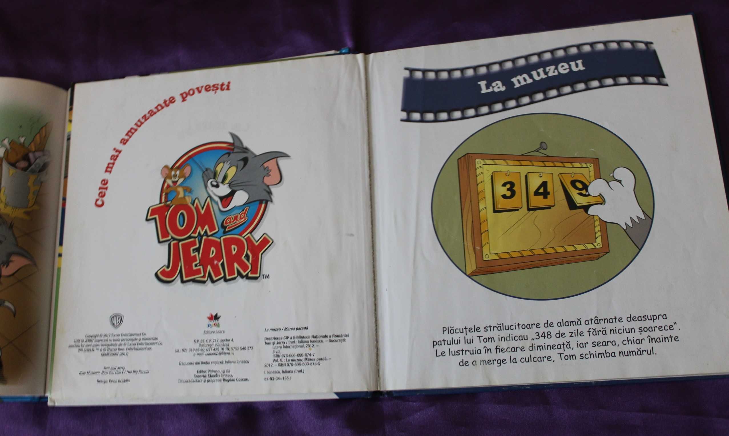 Lot 5 carti pentru copii Tom si Jerry Garda felina Ice Age