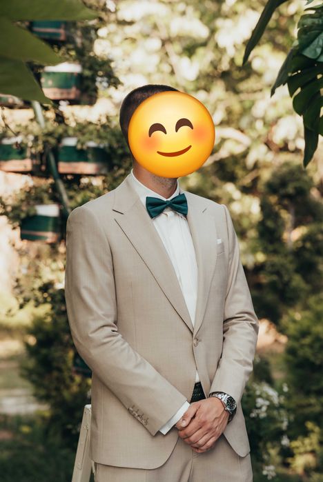 Бежов стилен Костюм Monni Milano