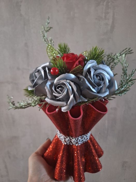 Vaze cadou de Craciun, handmade