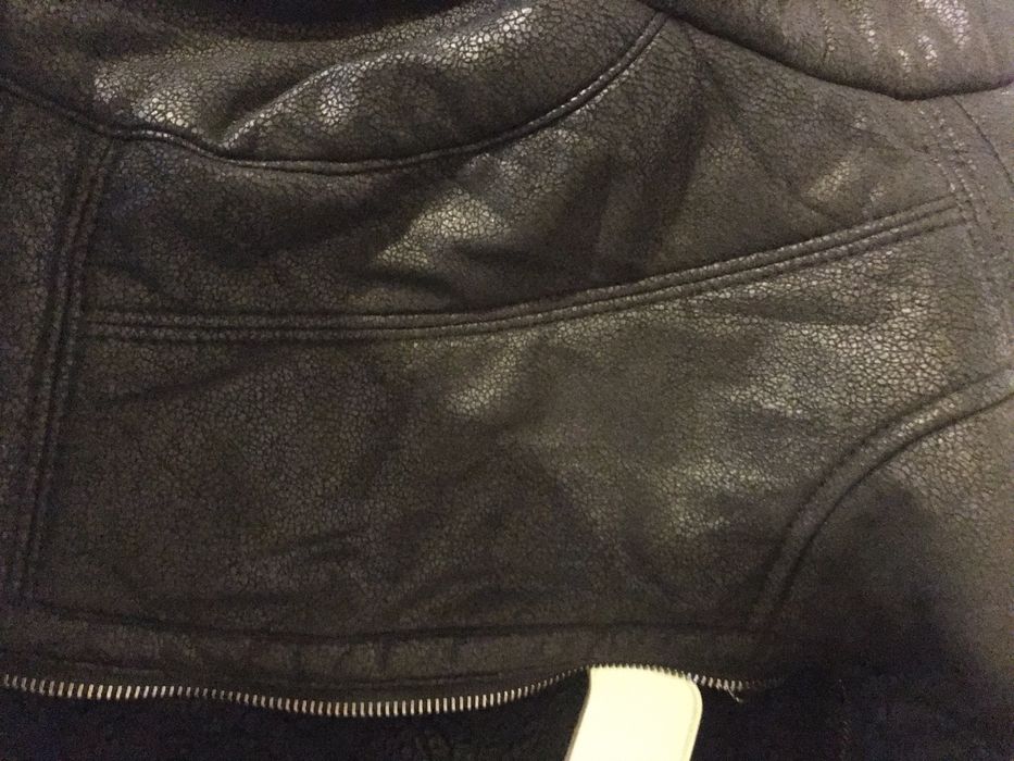 Дамско черно яке от плат - AMN