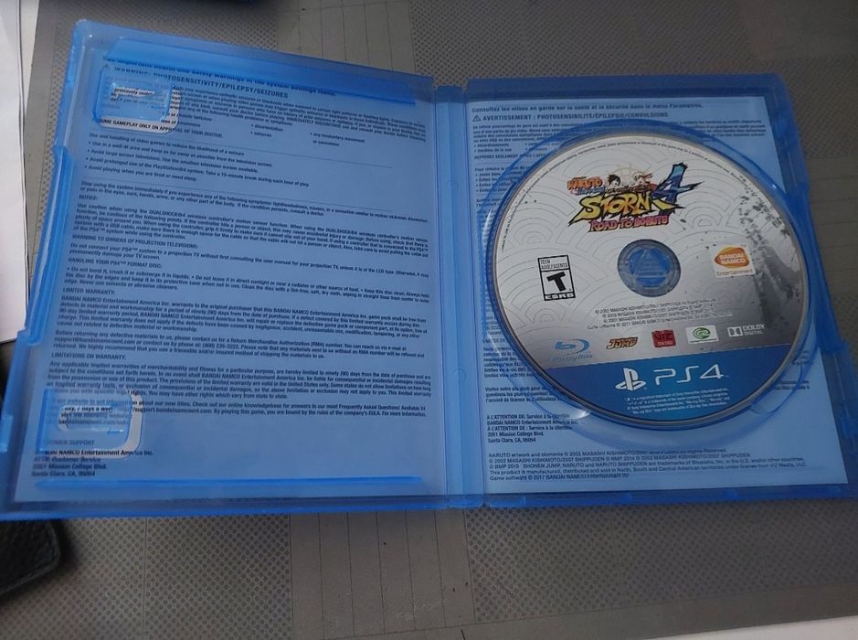 Naruto/Ufc 4 ps4 диск