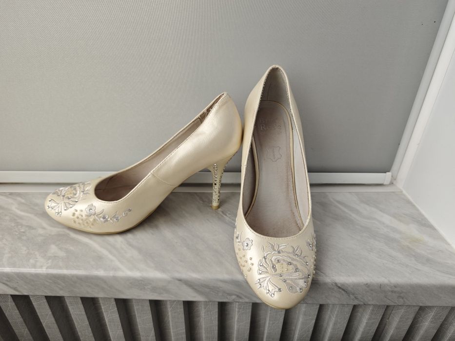 Туфли свадебные цвет айвори