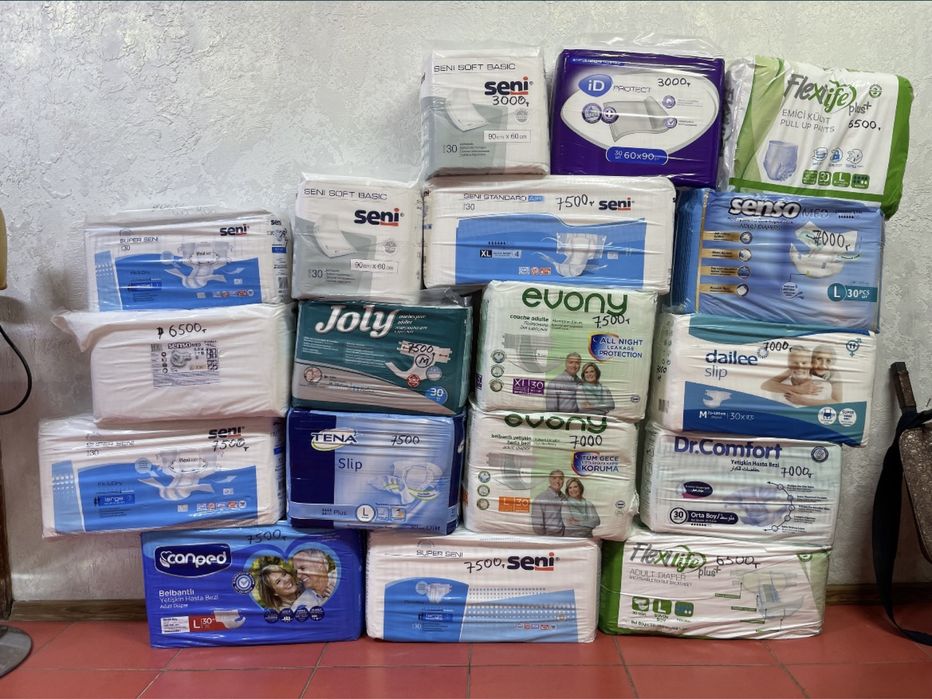 Памперсы, пеленки (подгузники) для взрослых размер 2,3,4 M,L,XL