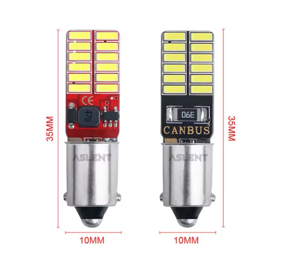 Bec led auto 12v T4W BA9S