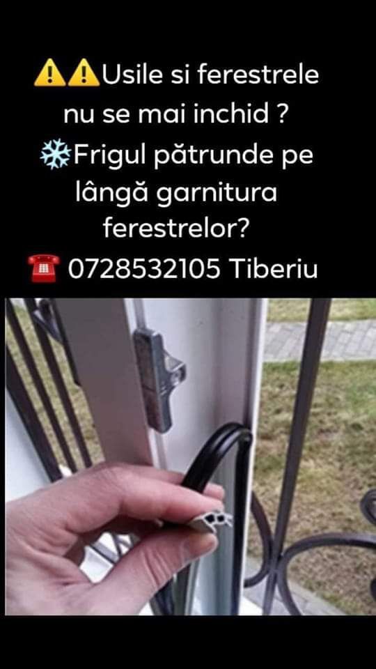 Schimb garnituri uzate la tâmplărie pvc