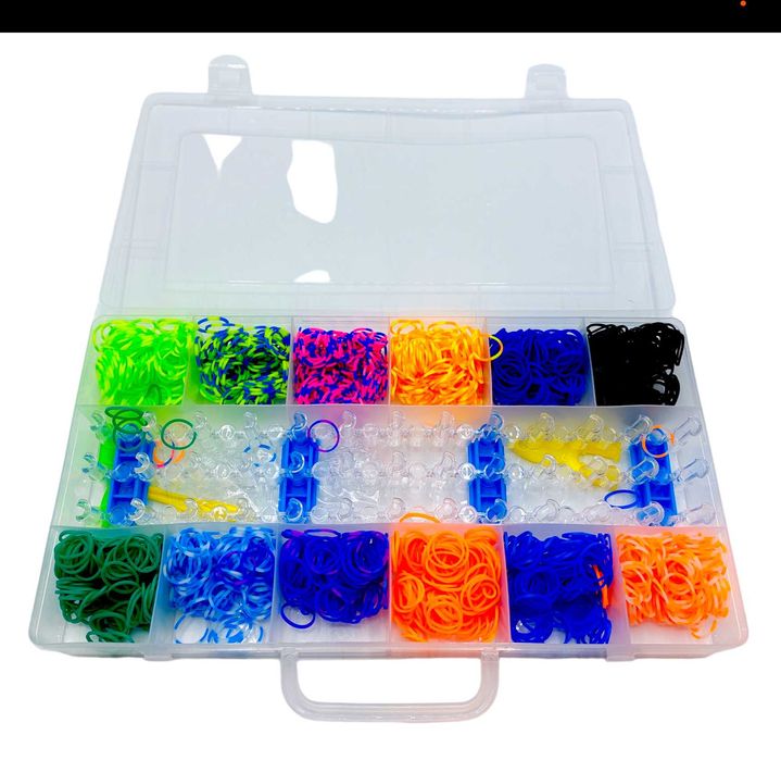 Пълен комплект ластички за плетене Loom Bands с всички аксесоари