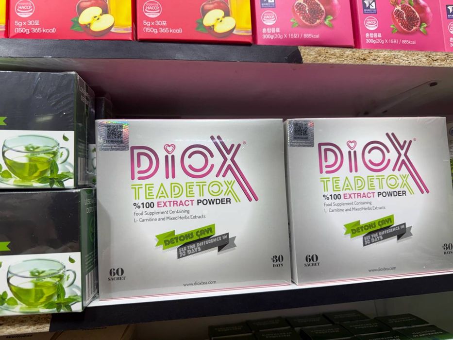 Diox Turkiya detox choyi 60 talik bo’ladi