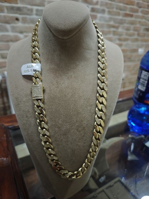 Lanț cuban aur 14k 64.80gr (r)