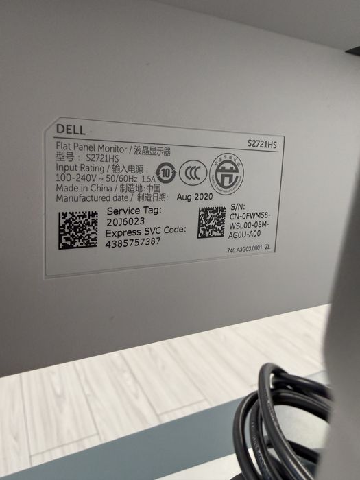 Vand monitor DELL S2721HS 27 inch Full HD