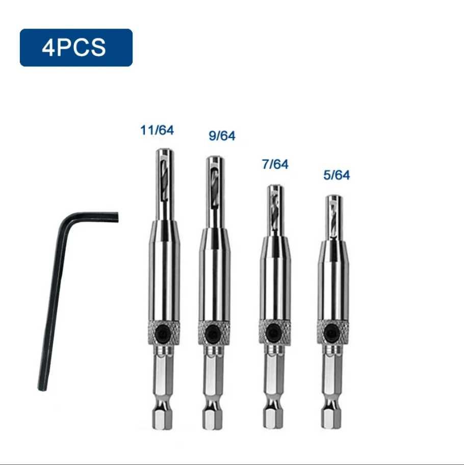 Набор самоцентрирующих сверл  — 2 мм. 2,7 мм. 3,5 мм. 4,2 мм.