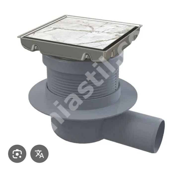 Подов сифон за вграждане на плочка на Alca