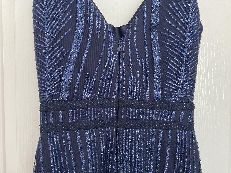 Официална тъмно синя рокля