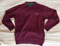 Тъмночервен пуловер/блуза Lacoste M