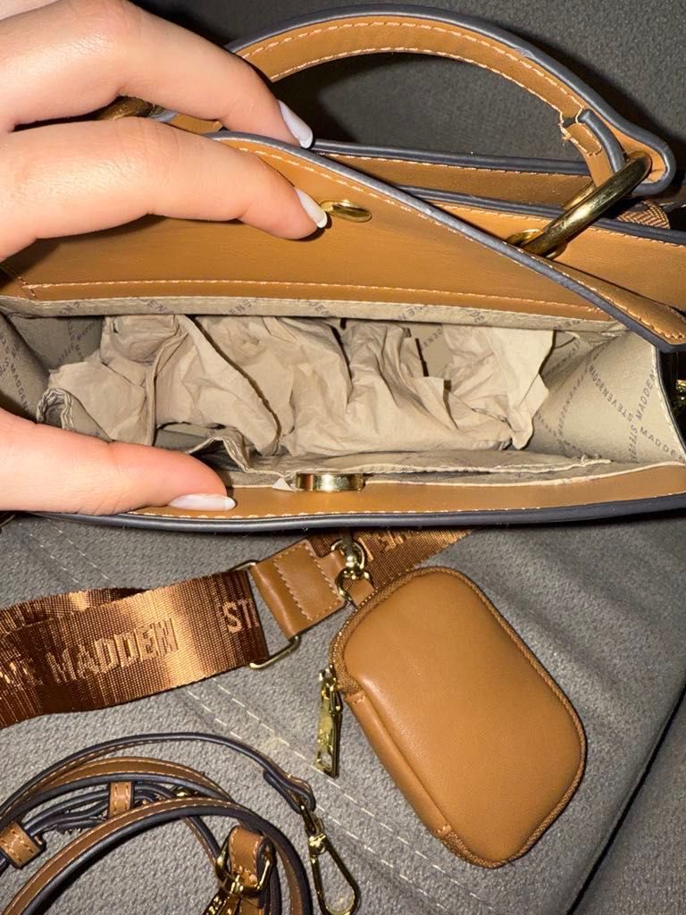Steve Madden дамска чанта кафява