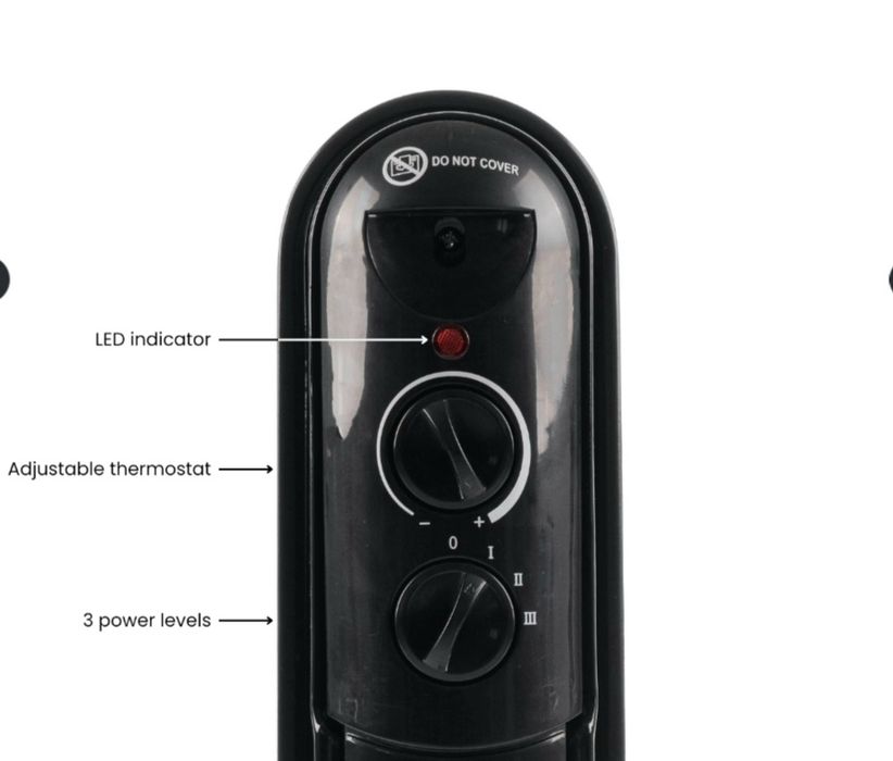 Calorifer electric cu ulei 7 elementi 1500 W HAUSBERG NOU - 190 Lei