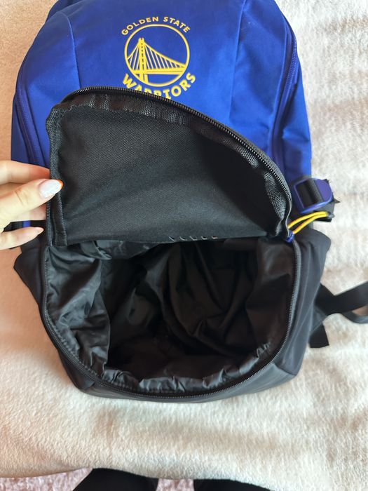 Раница за баскетбол, NBA Golden State, синя, 25L, Decatlon