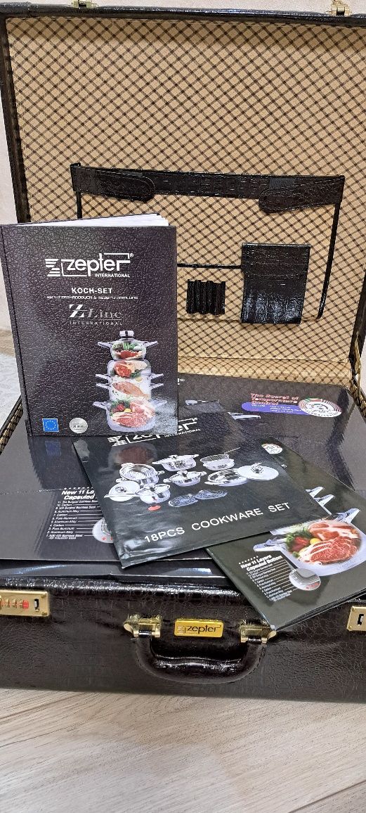 Комплект кострюль  Zepter в чемодане