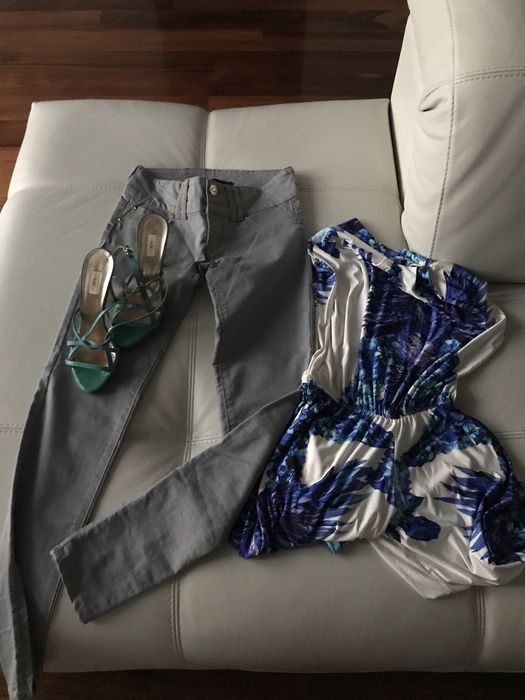 Нов дамски/детски еластичен дънков панталон дънки Tally Weijl