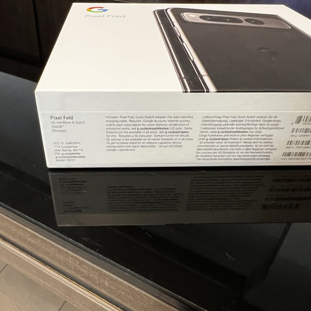 Нов! 2г гаранция! Google Pixel Fold 5G Dual Sim 12GB RAM 256GB - Black