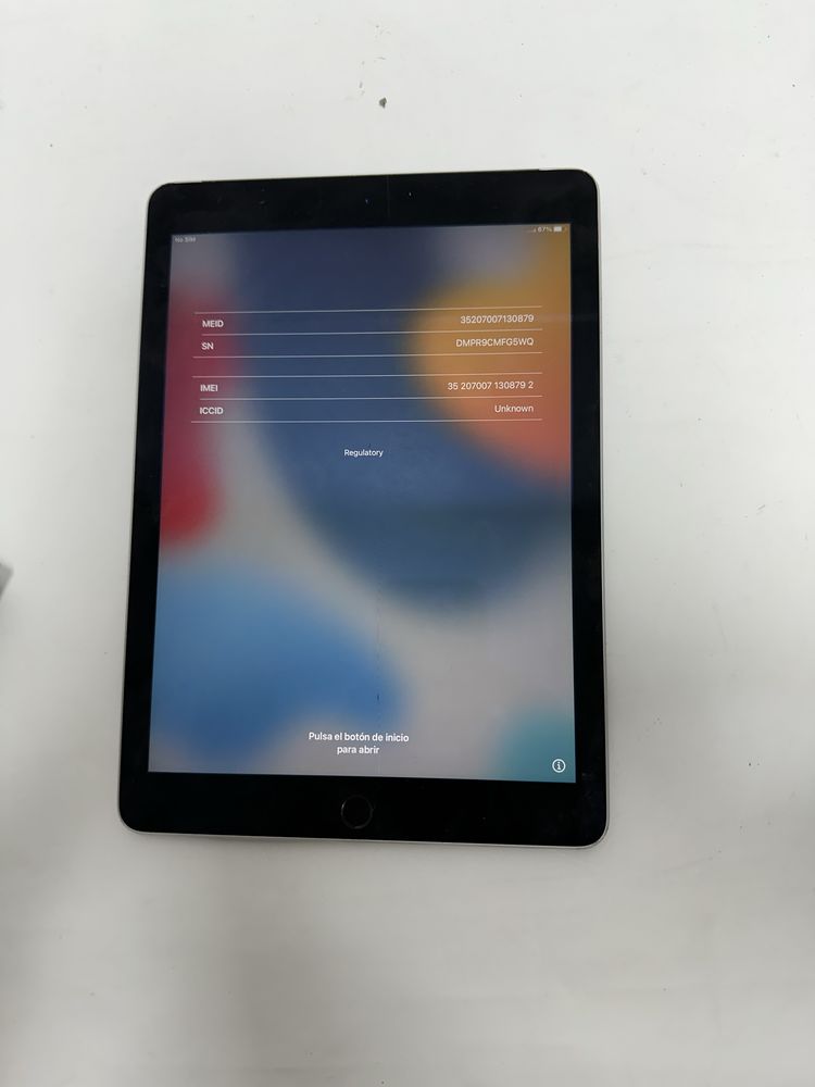 Tableta Ipad Air 2 piese,dezmembrez,model cu sim