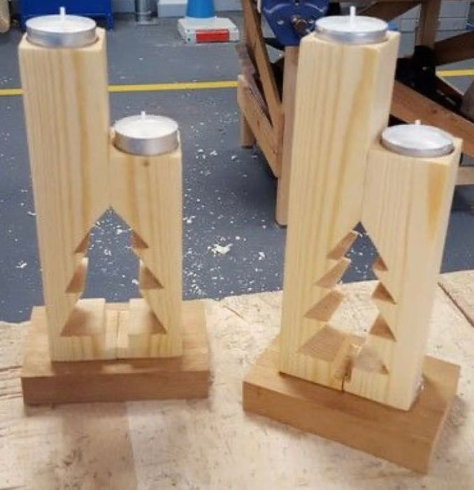 Дървени коледни декорации