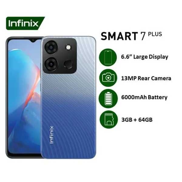 INFINIX SMART 7 4/64 misli ko‘rilmagan silliqlikni ta’minlaydi.