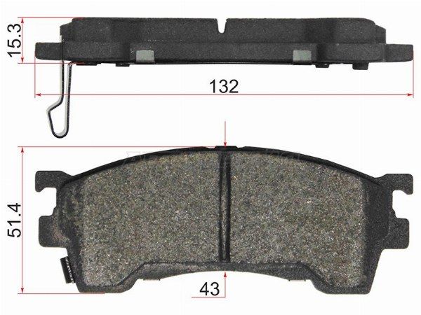 Колодки тормозные передние Новые Mazda Capella