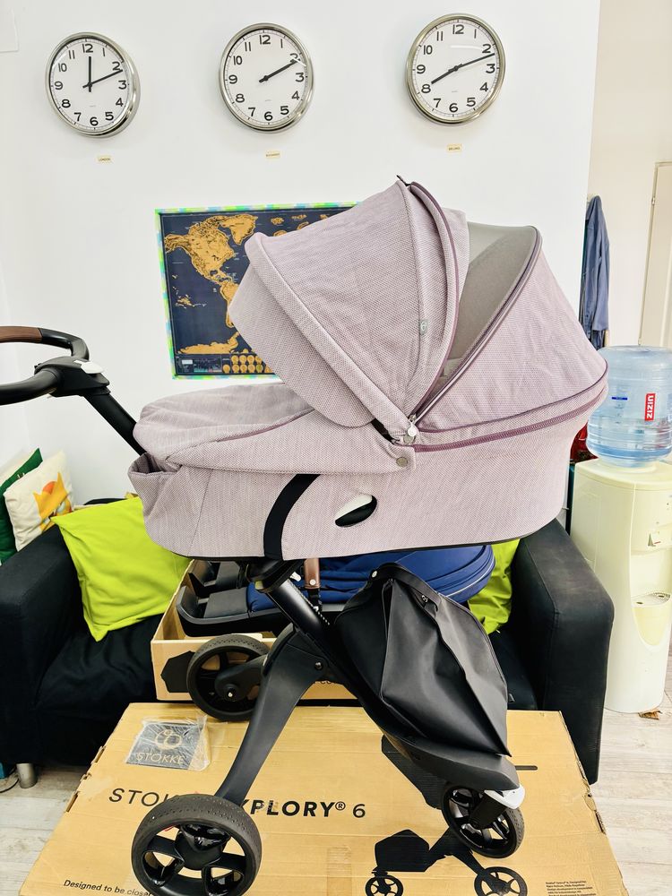 Carucior Stokke Xplory V6 Complet Landou + Parte Sport