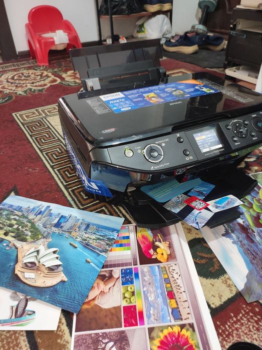 Epson 615 kopiya skanerli 6 ta rangli tezkor printer. dyuzi 100% tiniq