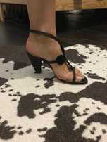 Sandale din piele noi, maro, marimea 39, model deosebit